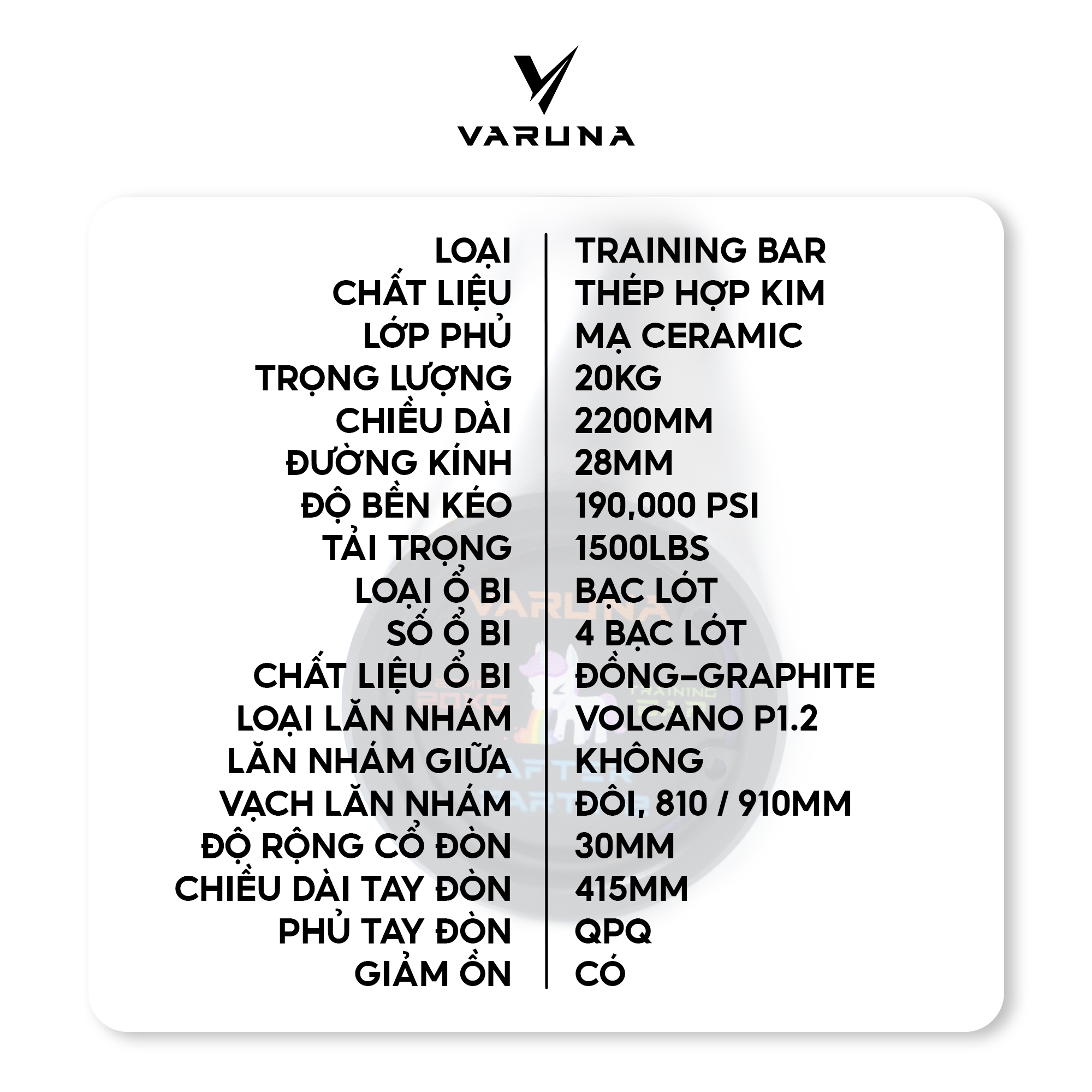 6 training bar varuna